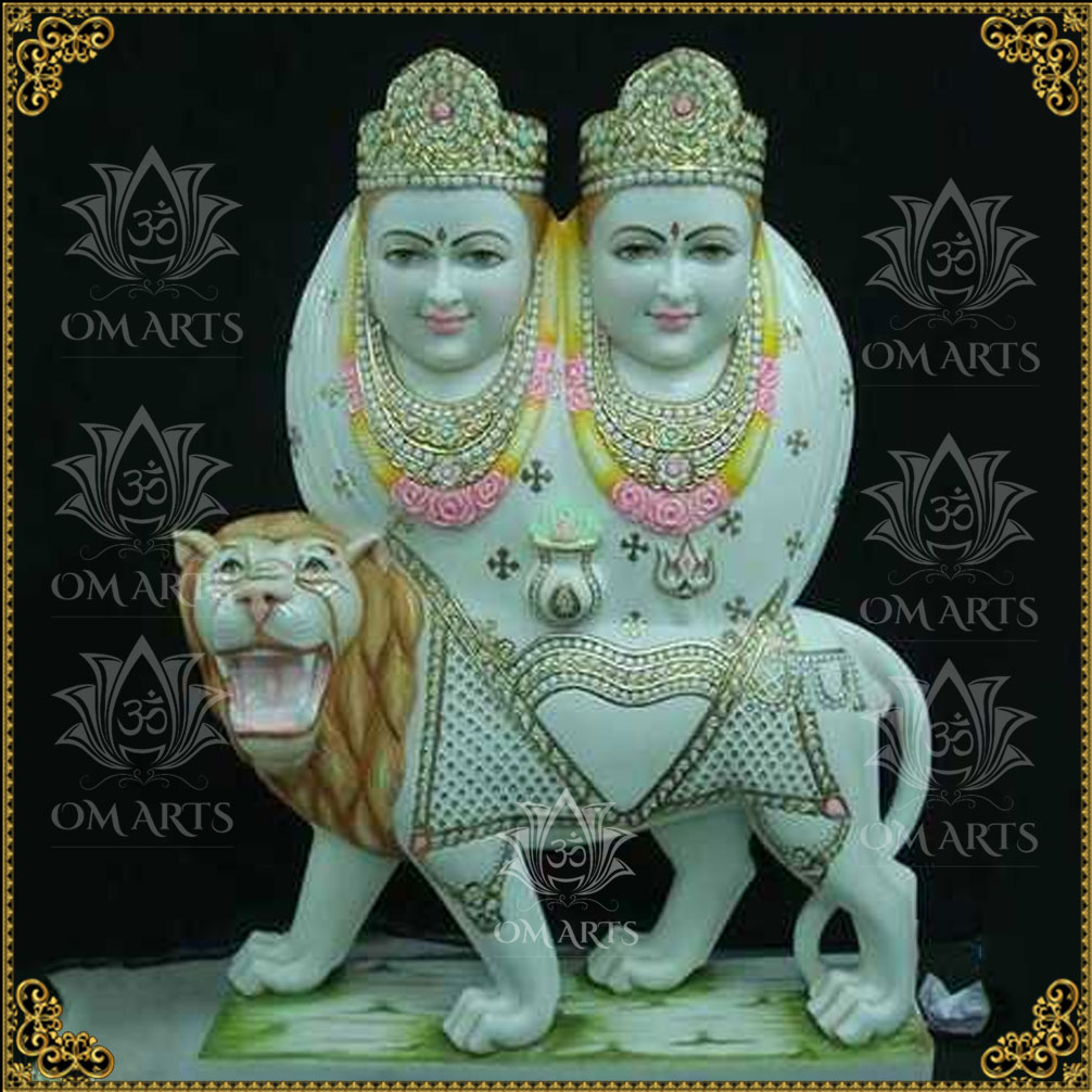 Chamunda Mata Marble Moorti