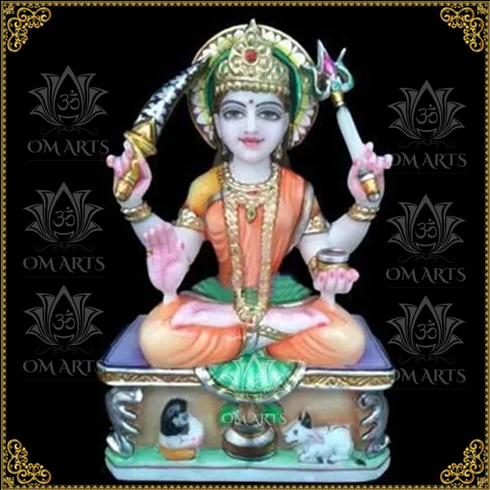 White Marble Brahma ji Mata
