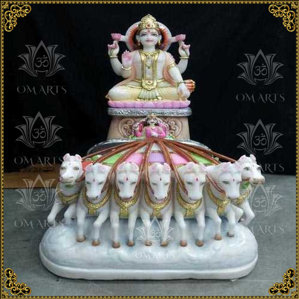 Suraj Marble Statue