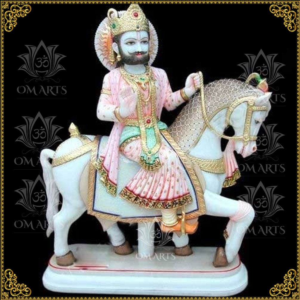 Baba Ramdev Marble Statue