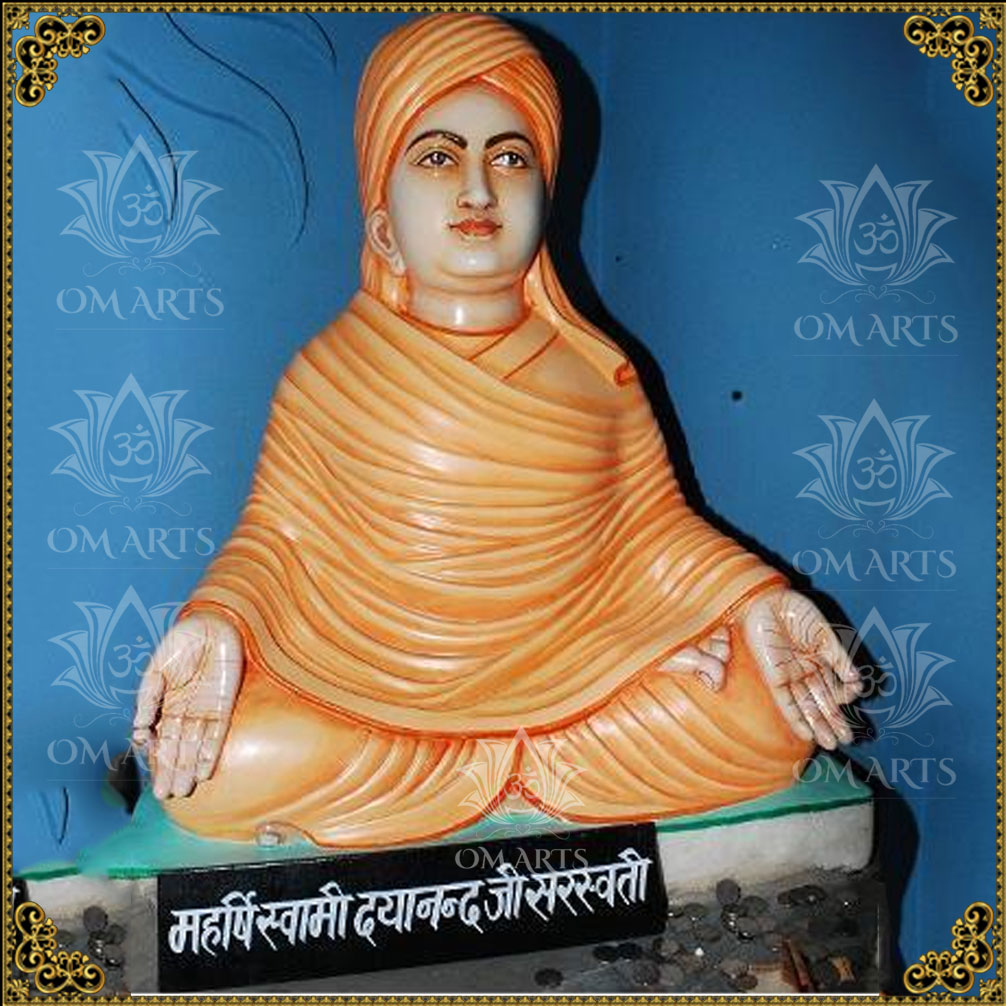 Marble Dayanand Saraswati Statue