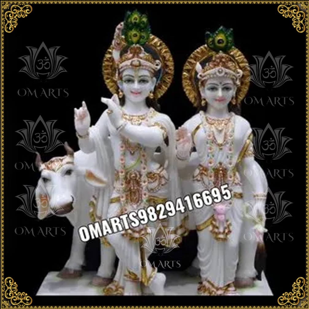 Makrana Marble Radha Krishna Statues