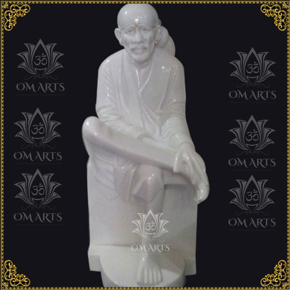  viatman Marble Shirdi Sai Baba Statue