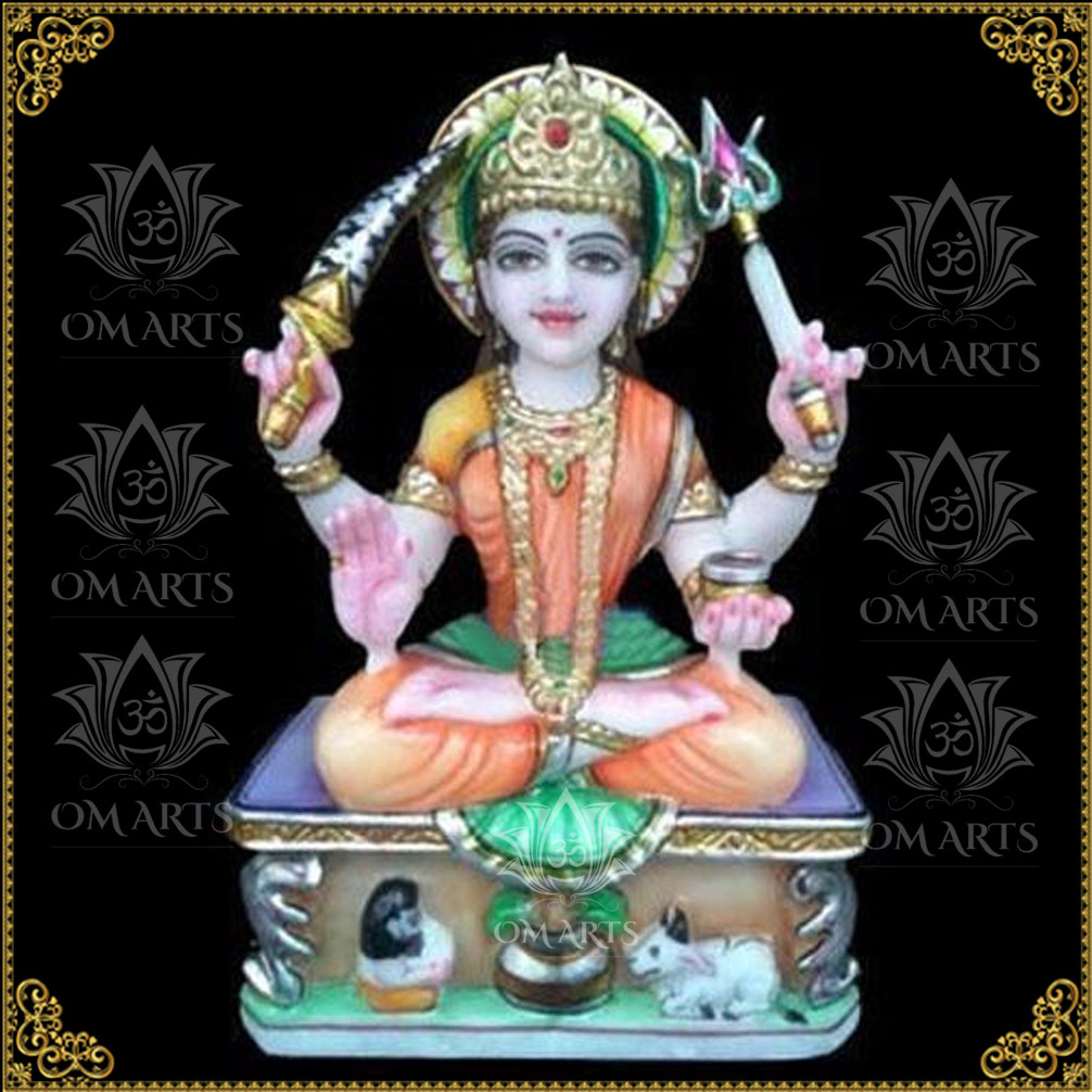 Goddess Santoshi Maa Marble Statue