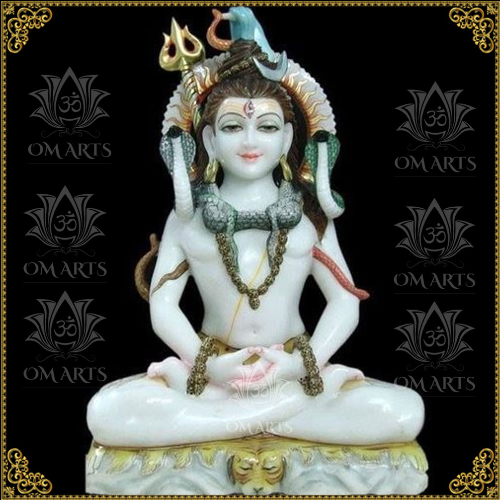 Mahadev Marble Statue