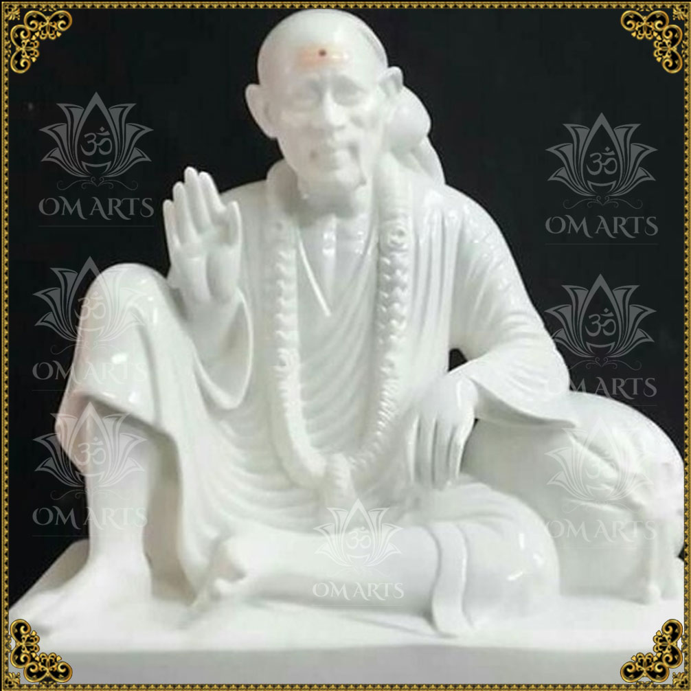 Marble Dwarkamai Sai Baba Statue