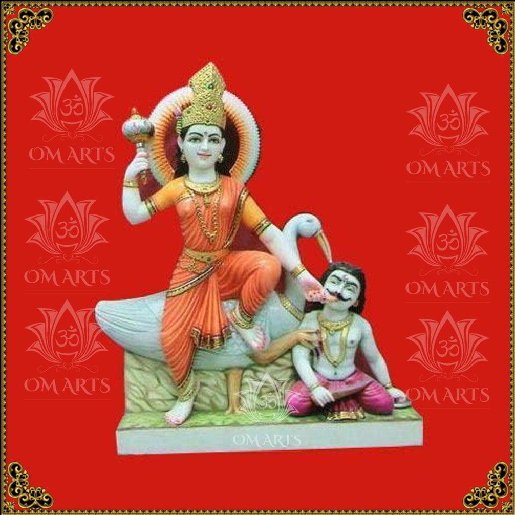 Marble Bagulamukhi Statue