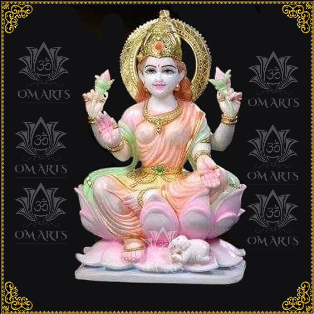 Marble Goddess Laxmi Statue