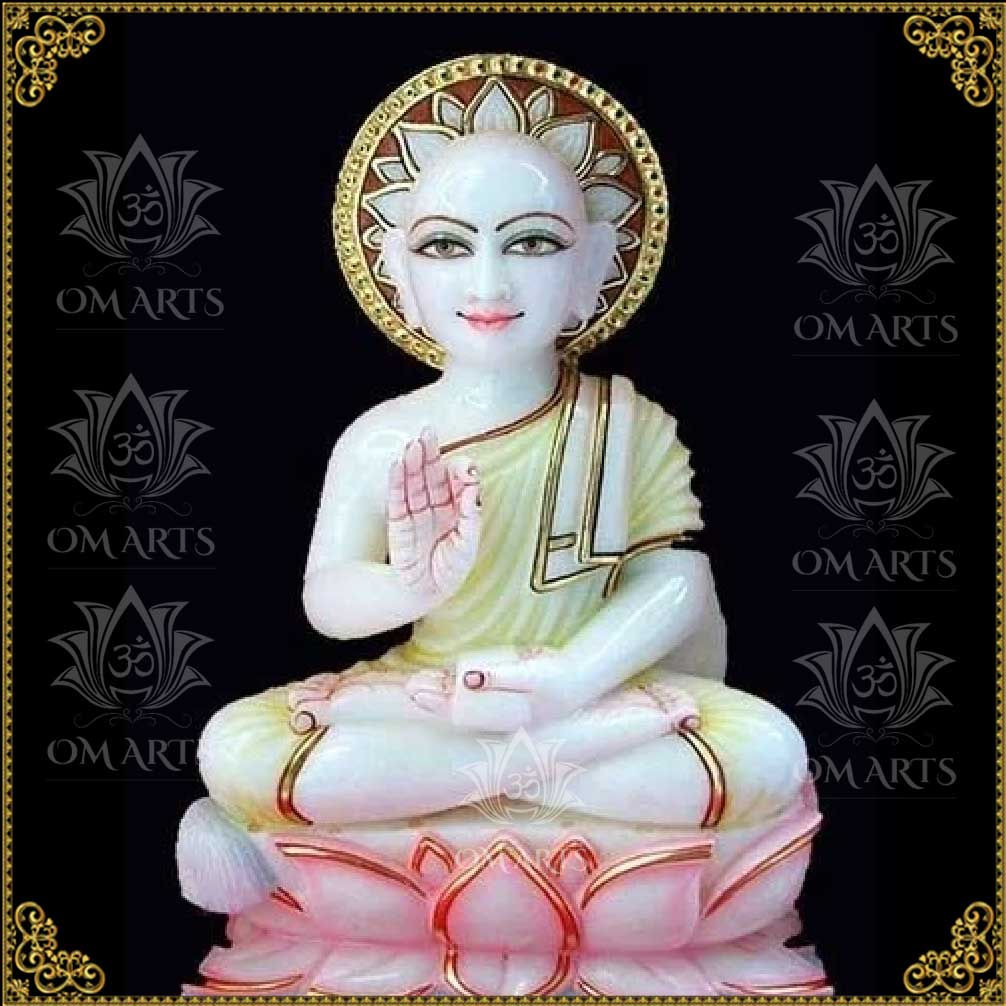 Marble Gautam Swami Jain Statue