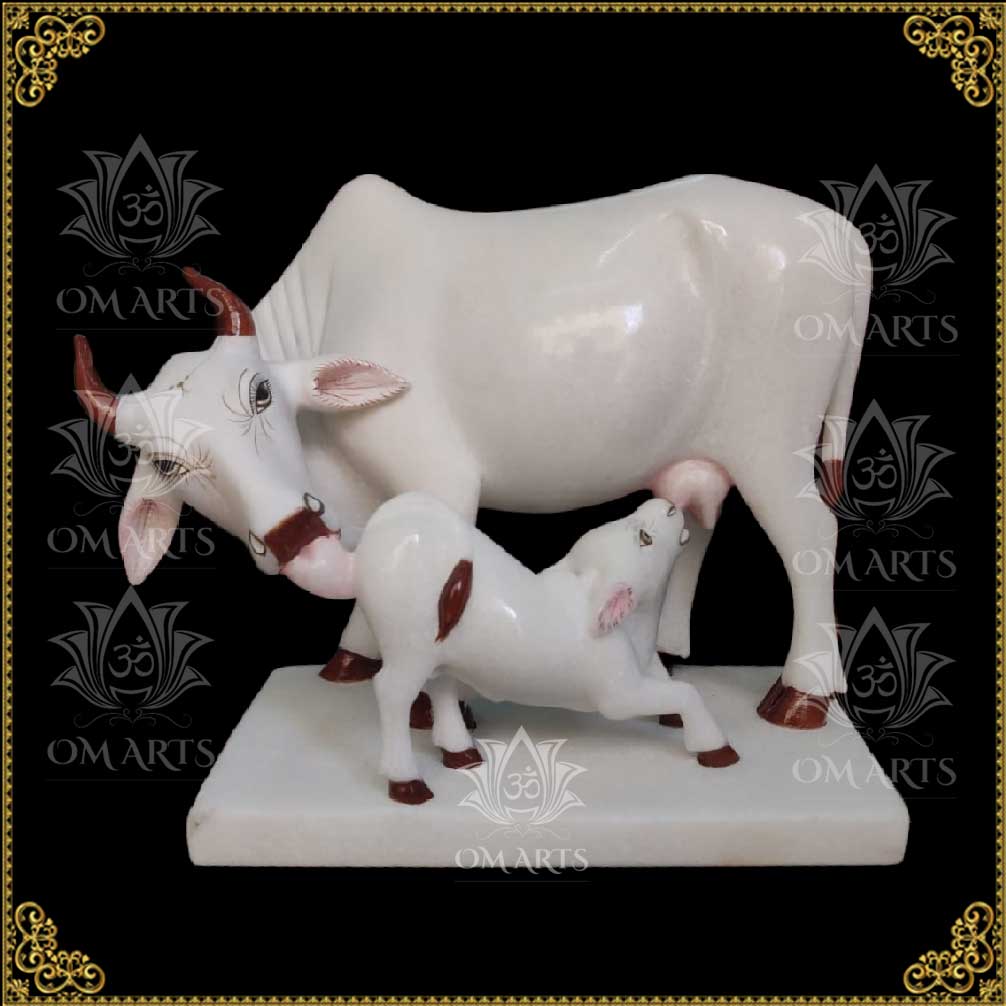 Marble Cow Statue